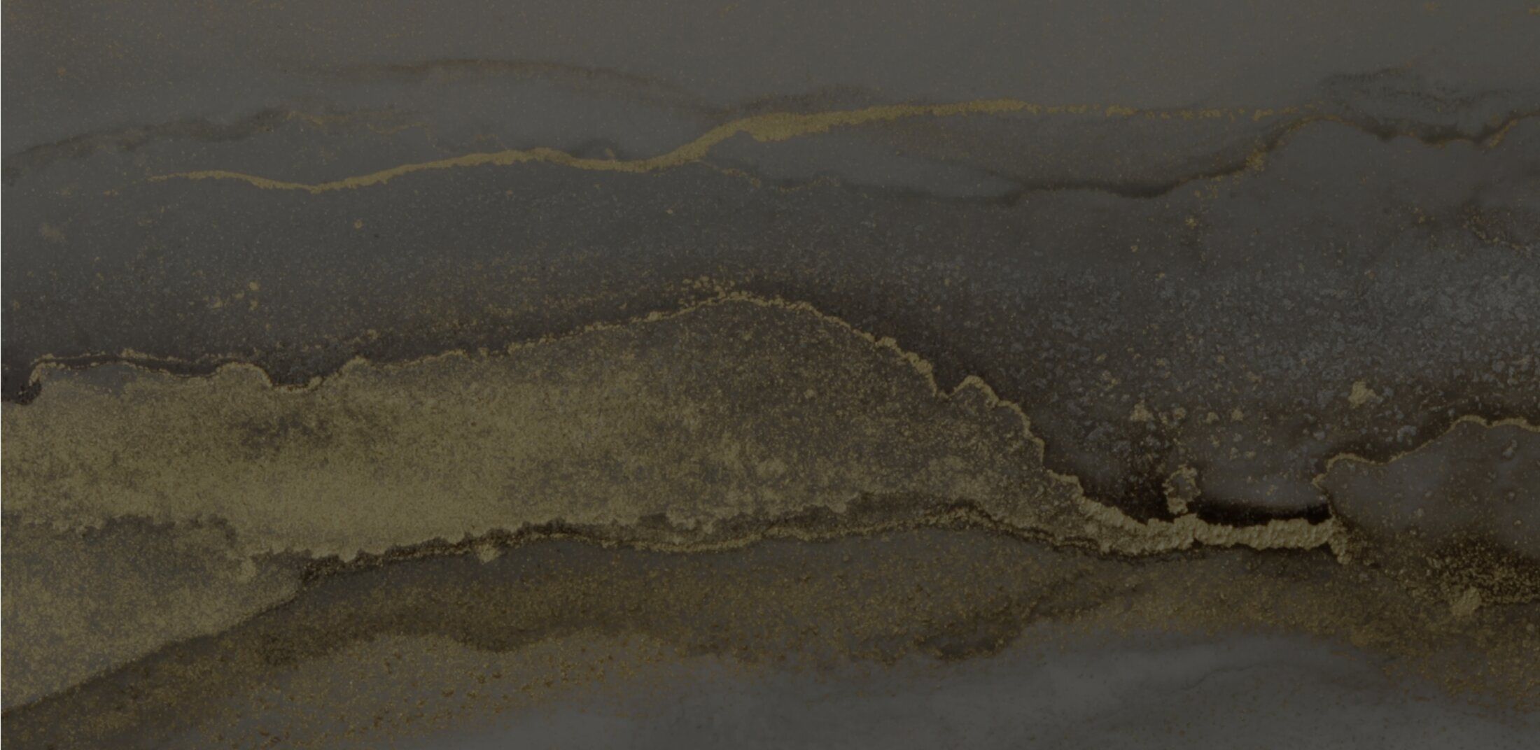 Abstract dark background with gold accents.